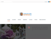 Tablet Screenshot of creationdentreprise.eu